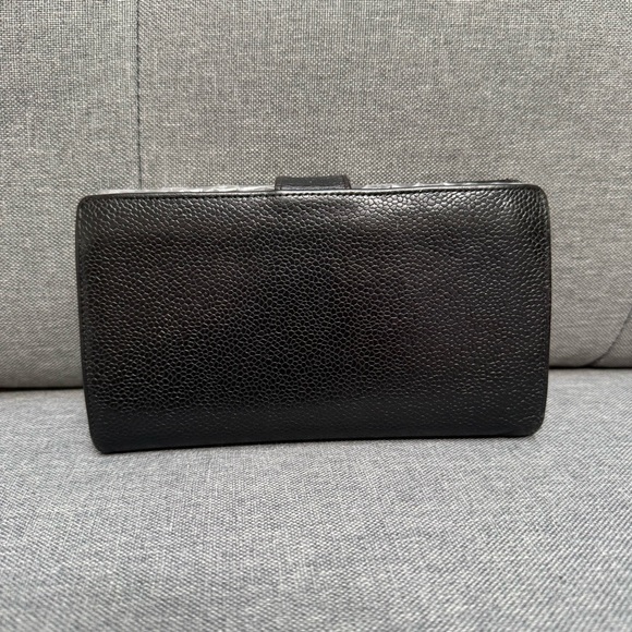 ❌SOLD❌AUTHENTIC CHANEL Black Caviar Wallet  with Box & Card & adjustable Chains✨ - Picture 8 of 17